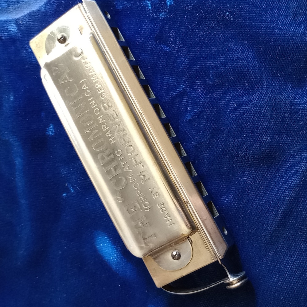 Rare Vintage Hohner Chromonica Harmonica In Key C